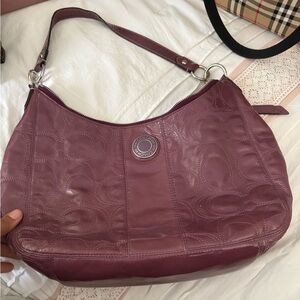 Coach‎ paten purple bag